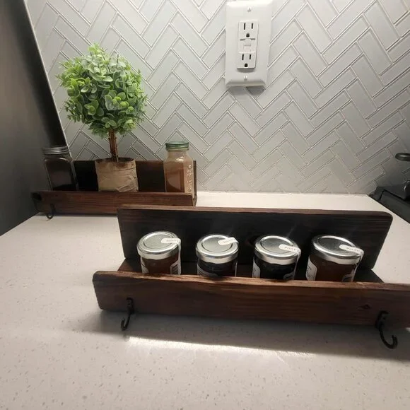 Handmade Set of 2 Spice Racks - Picture 7 of 9